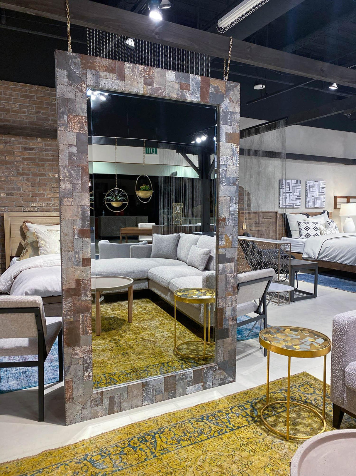 LH Home Arcadia Rectangle Mirror 84"