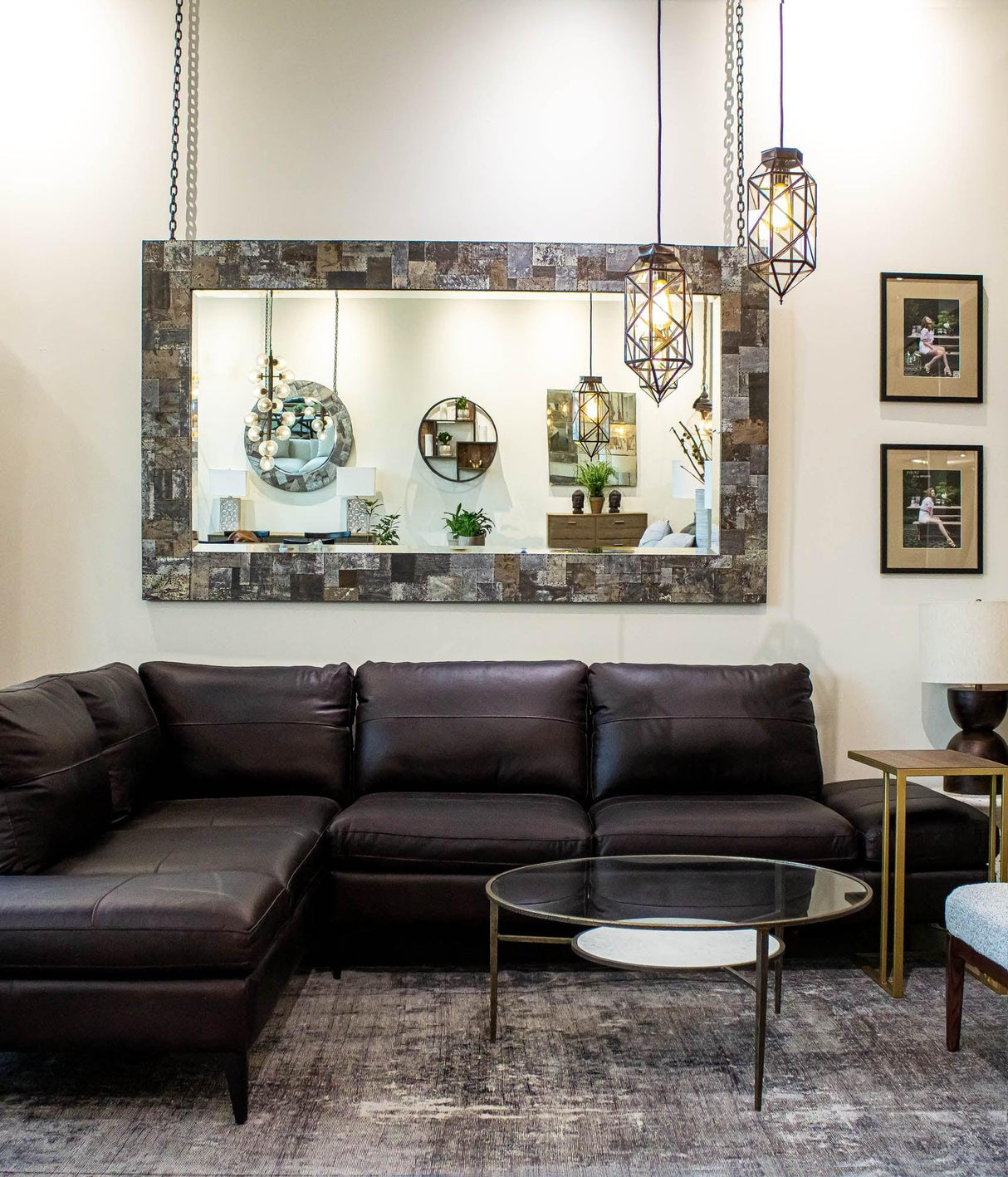 LH Home Arcadia Rectangle Mirror 84"