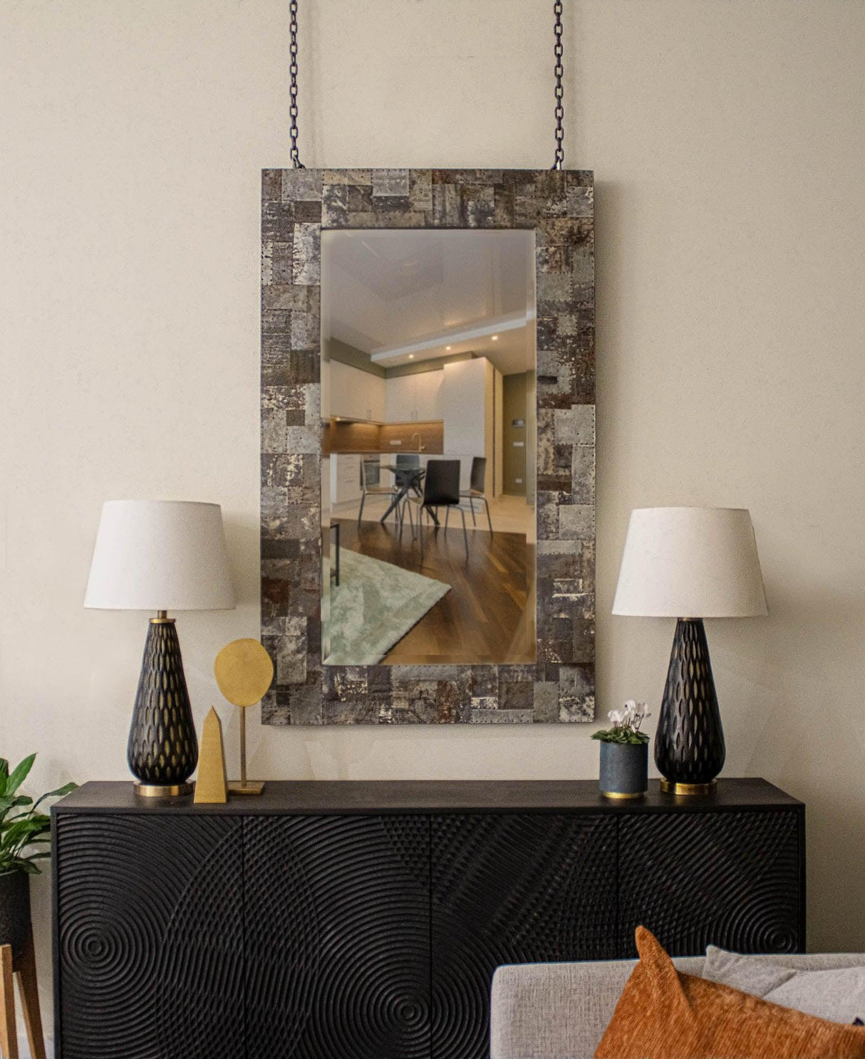LH Home Arcadia Rectangle Mirror 84"