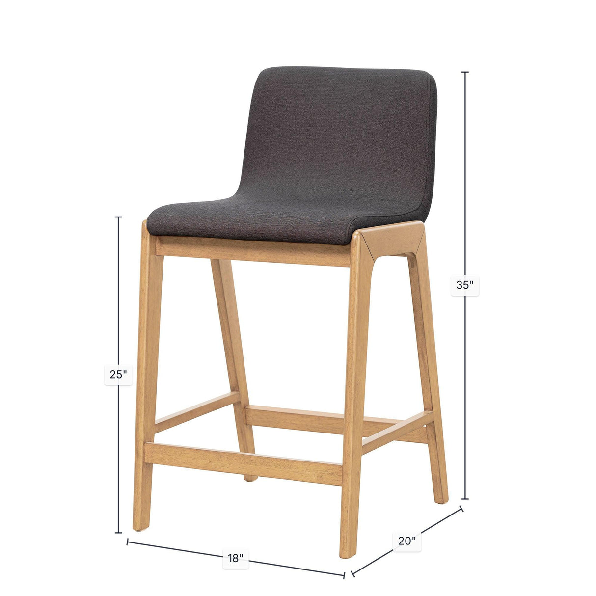 LH Home Arizona Counter Stool - Grey