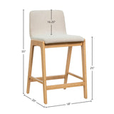 LH Home Arizona Counter Stool - Oatmeal