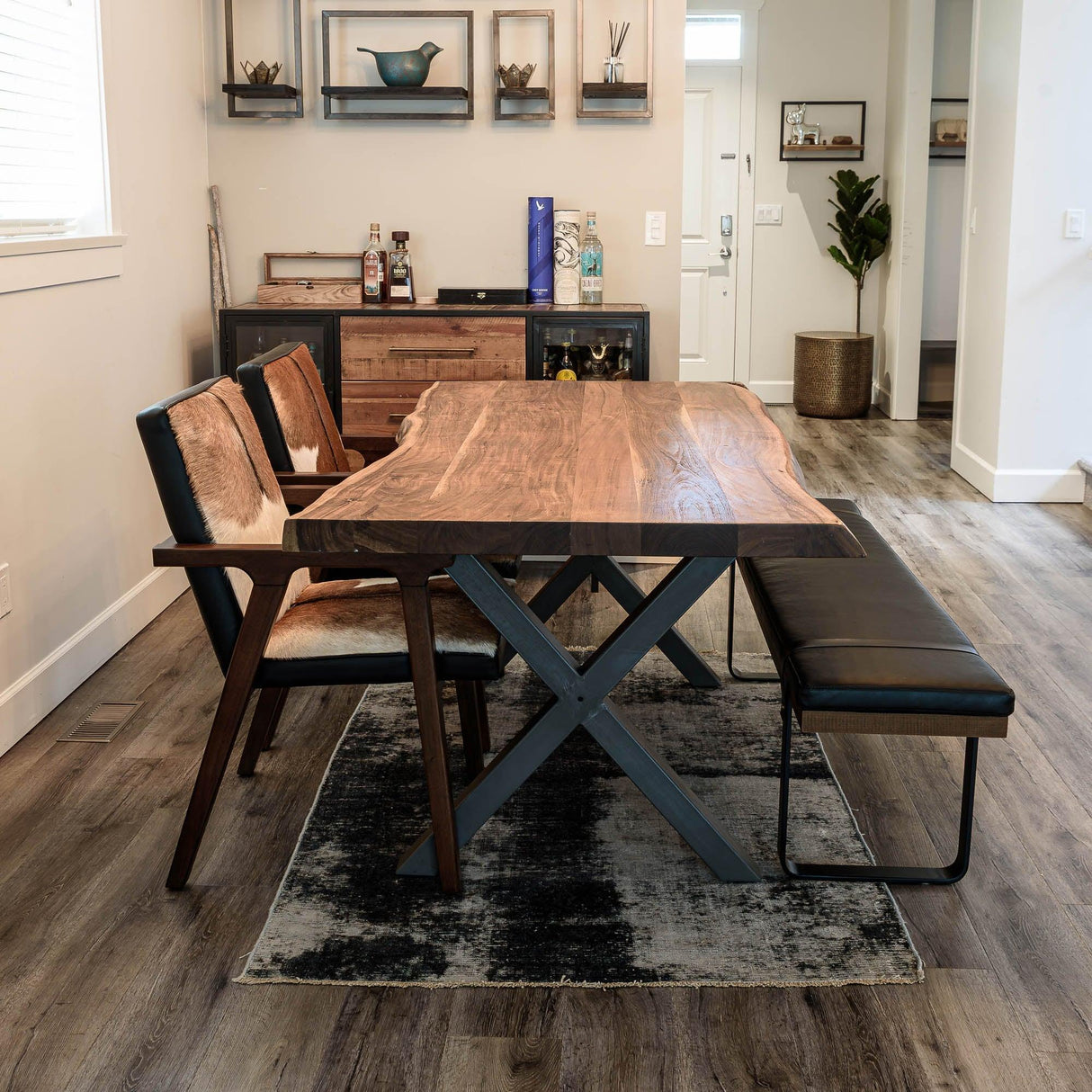 LH Home Brooklyn Upholstered Bench