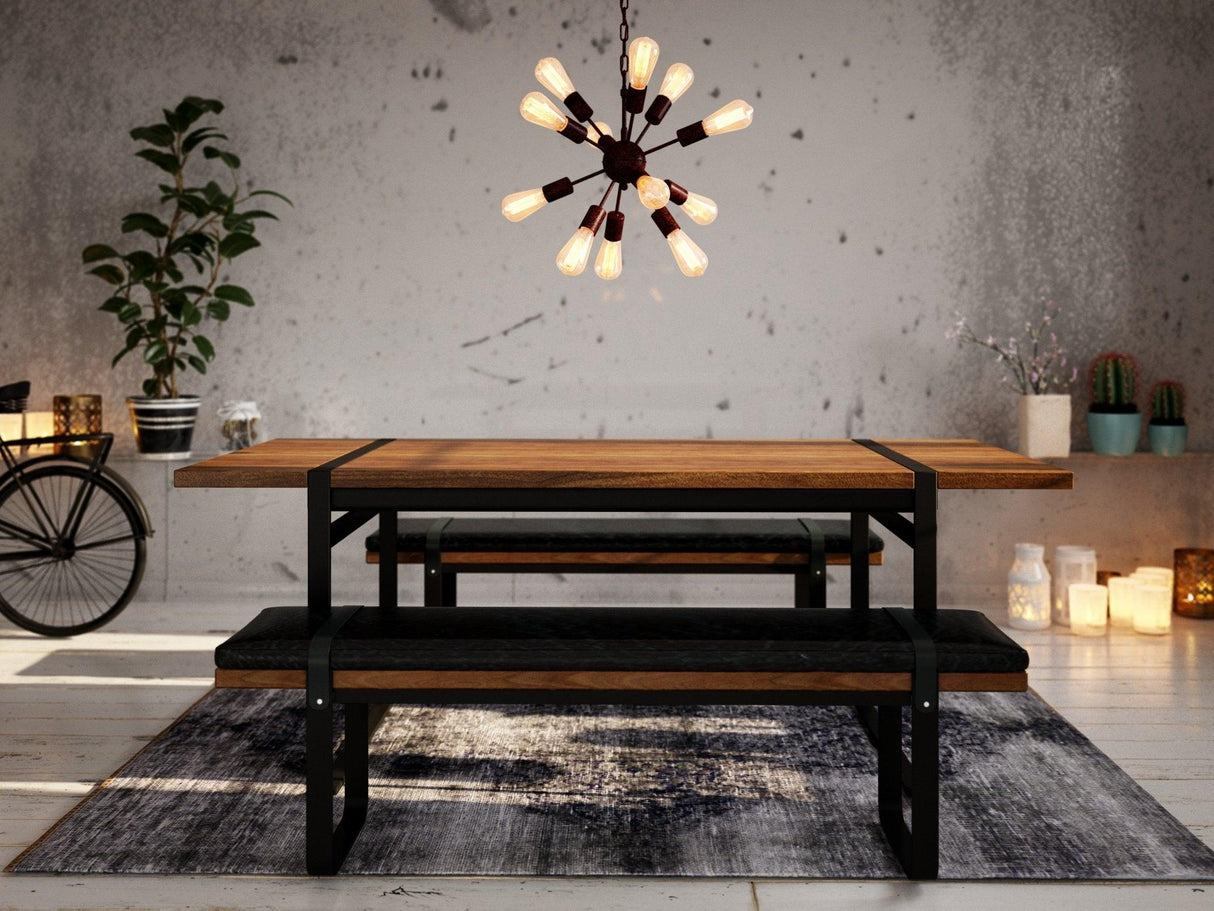 LH Home Brooklyn Upholstered Bench