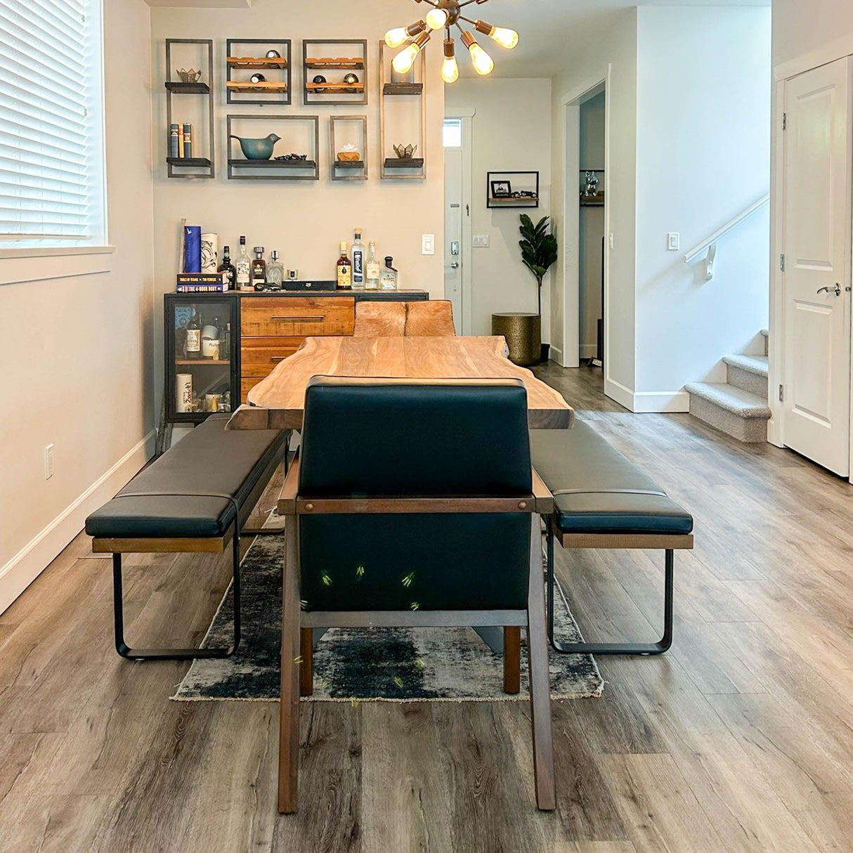 LH Home Brooklyn Upholstered Bench