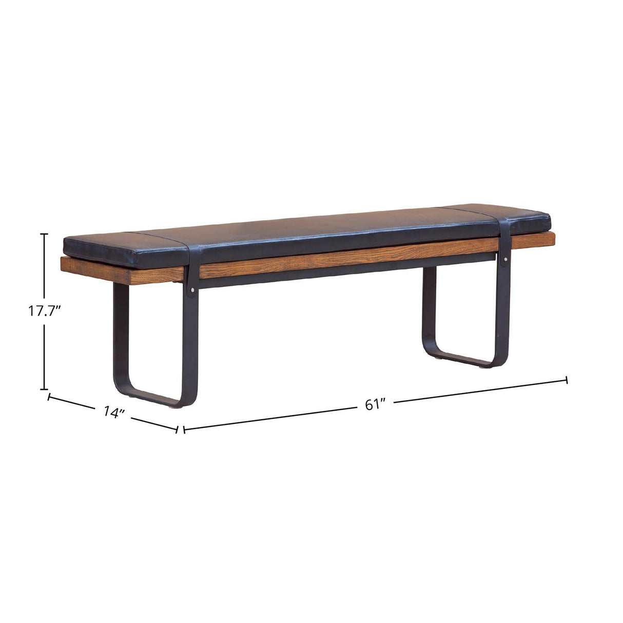 LH Home Brooklyn Upholstered Bench