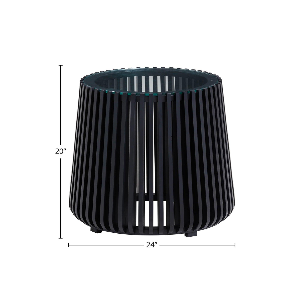 LH Home Bungalow Side Table - Black