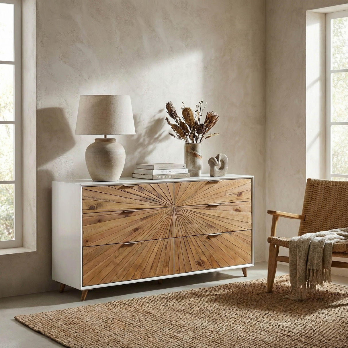 LH Home Casablanca 6 Drawer Dresser