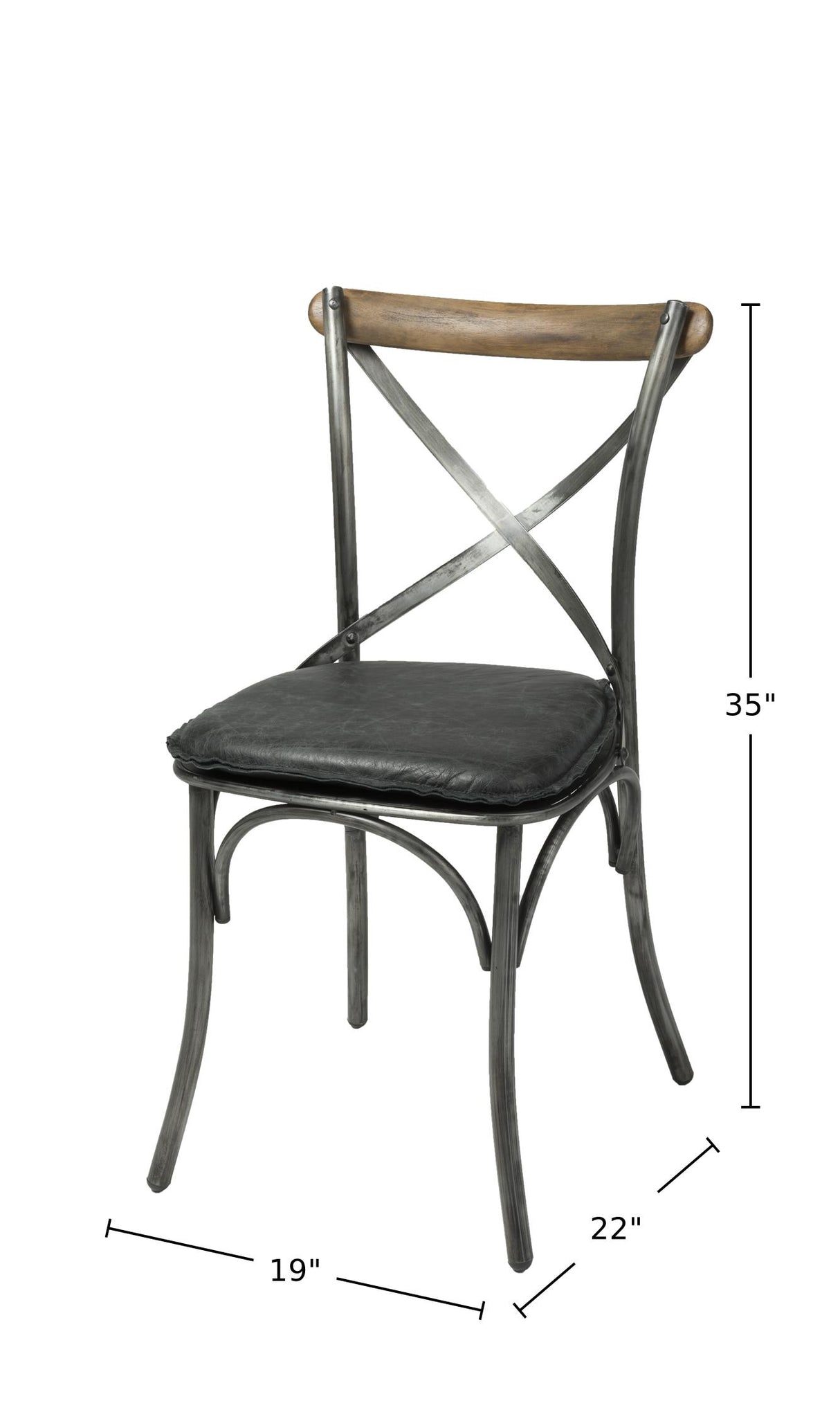 LH Home Metal Crossback Chair