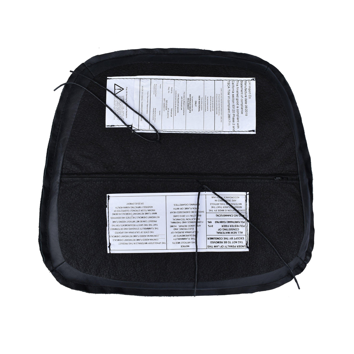 LH Home Metal Crossback Leather Cushion Seat - Vintage Brown