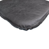 LH Home Metal Crossback Leather Cushion Seat - Antique Black