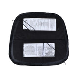 LH Home Metal Crossback Leather Cushion Seat - Antique Black