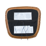 LH Home Metal Crossback Leather Cushion Seat - Cognac