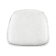LH Home Metal Crossback Leather Cushion Seat -White