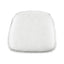 LH Home Metal Crossback Leather Cushion Seat -White