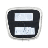 LH Home Metal Crossback Leather Cushion Seat -White