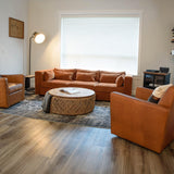 LH Home Las Vegas Clive Sofa - Terracotta Chenille