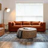 LH Home Las Vegas Clive Sofa - Terracotta Chenille