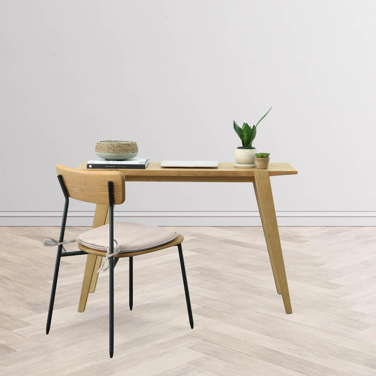LH Home Colton Dining Chair - Natural Wood Seat