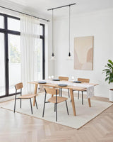 LH Home Colton Dining Chair - Natural Wood Seat