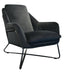 LH Home Romeo Lounge Chair - Dark Grey Velvet
