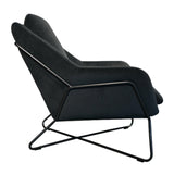 LH Home Romeo Lounge Chair - Dark Grey Velvet