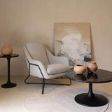 LH Home Romeo Lounge Chair - Light Grey Tweed