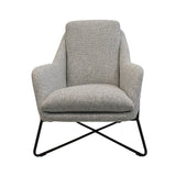 LH Home Romeo Lounge Chair - Light Grey Tweed