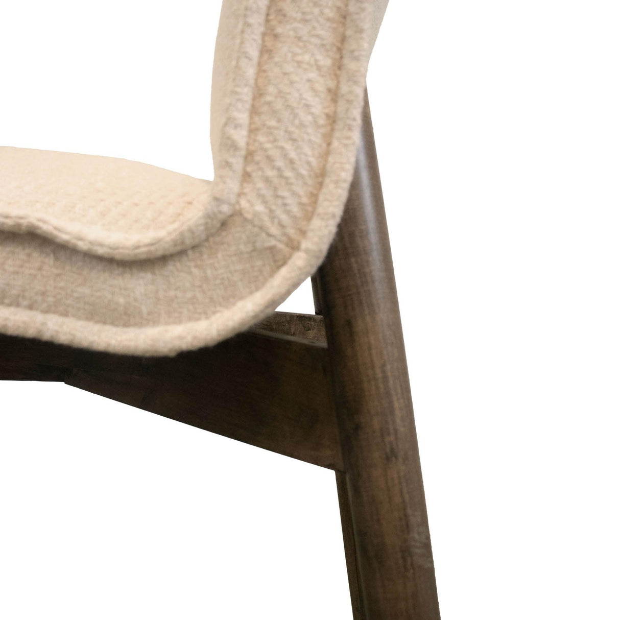 LH Home Franklyn Dining Chair - Crosshatch Pebble Cream
