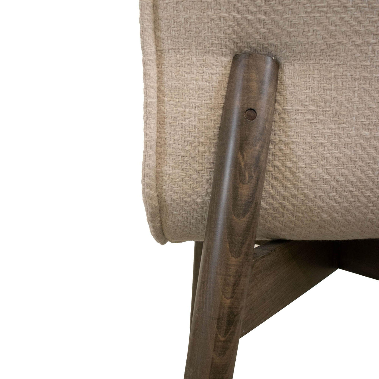 LH Home Franklyn Dining Chair - Crosshatch Pebble Cream