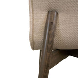 LH Home Franklyn Dining Chair - Crosshatch Pebble Cream