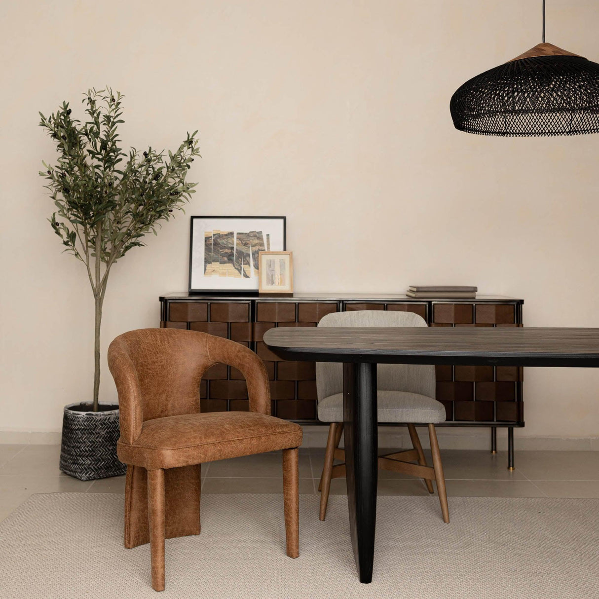 LH Home Naomi Dining Chair - Cognac
