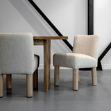 LH Home Destiny Dining Chair - Tweed Natural