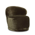 LH Home Rollo Club Chair - Distressed Khaki Green