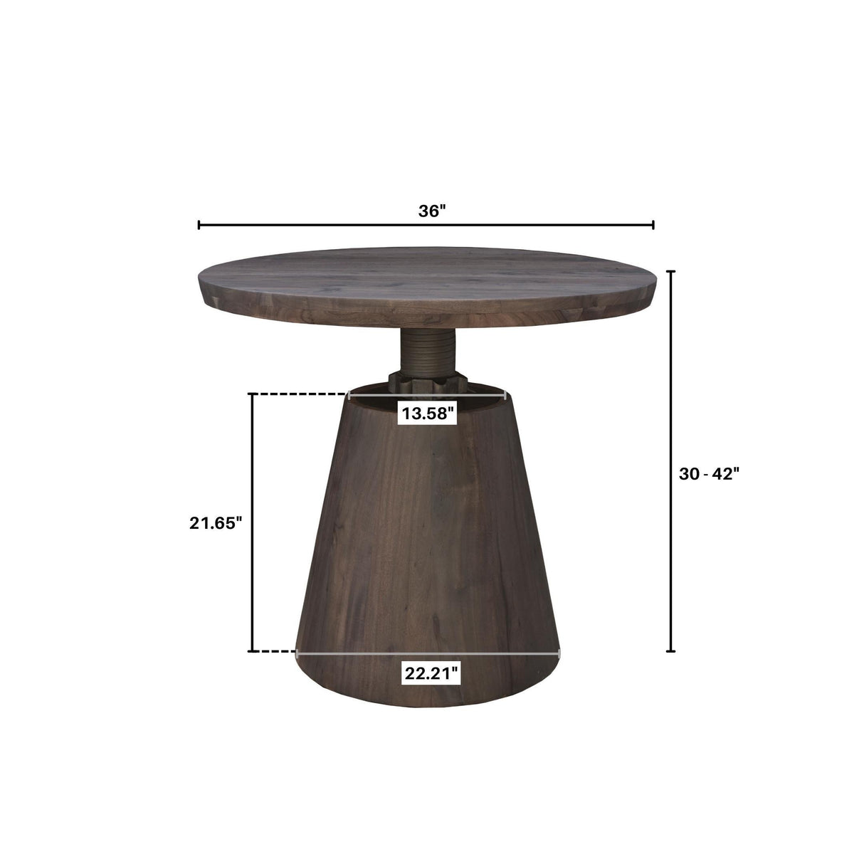 LH Home Bronx Bistro Crank Table