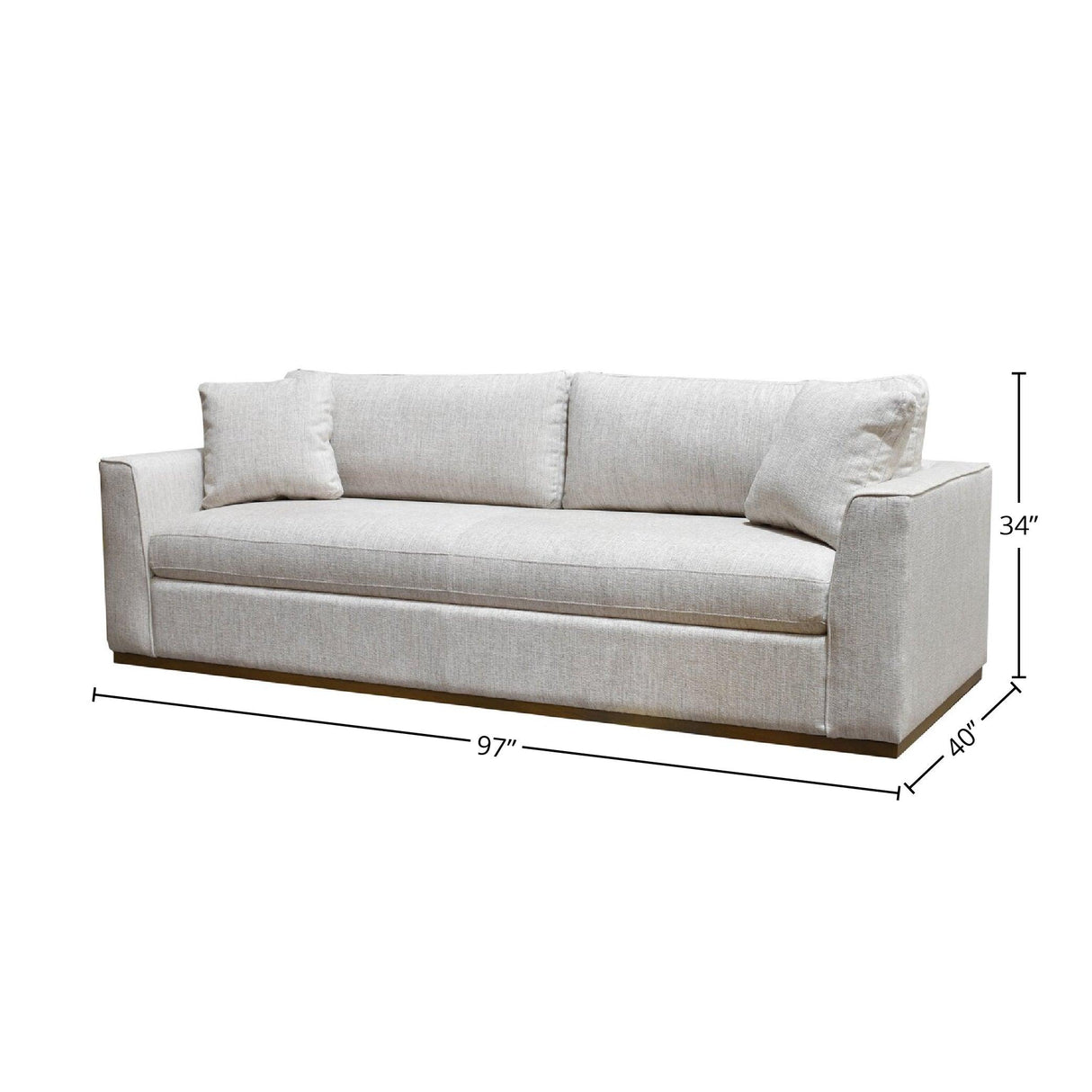 LH Home Anderson Sofa - Woven Linen