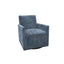 LH Home Riley Swivel Club Chair - Aqua Chenille