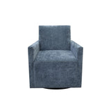 LH Home Riley Swivel Club Chair - Aqua Chenille
