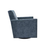 LH Home Riley Swivel Club Chair - Aqua Chenille