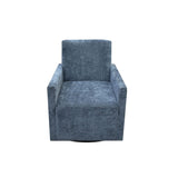 LH Home Riley Swivel Club Chair - Aqua Chenille