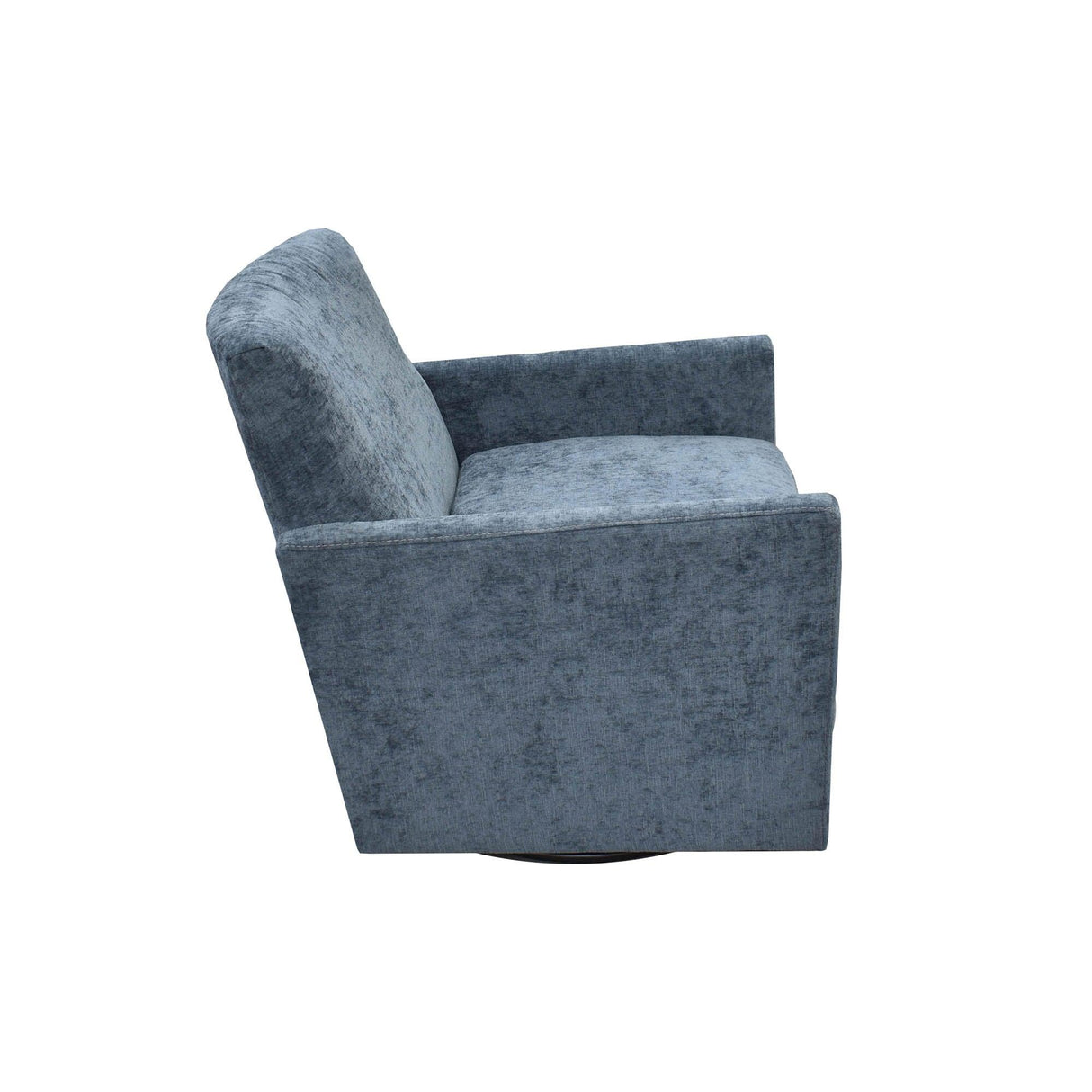 LH Home Riley Swivel Club Chair - Aqua Chenille