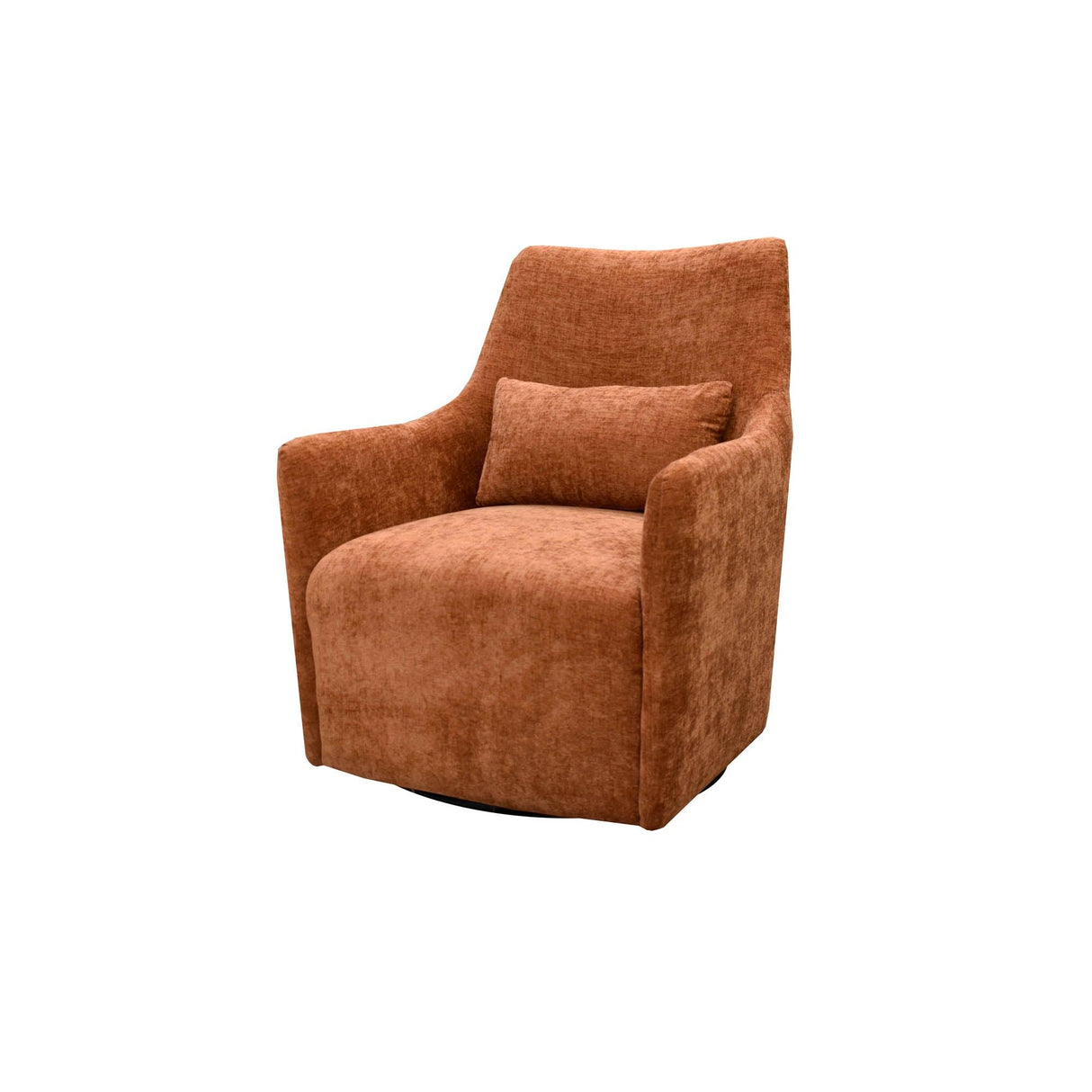 LH Home Lilith Swivel Chair - Brick Chenille