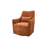 LH Home Lilith Swivel Chair - Brick Chenille