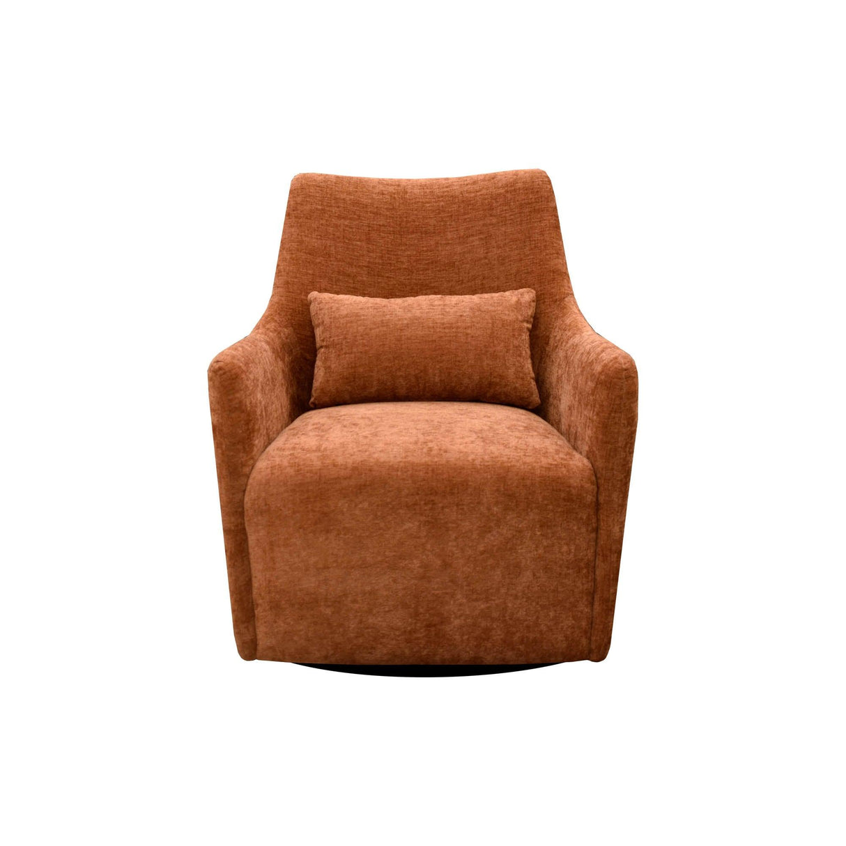 LH Home Lilith Swivel Chair - Brick Chenille