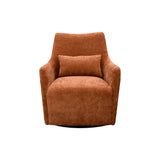 LH Home Lilith Swivel Chair - Brick Chenille