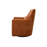 LH Home Lilith Swivel Chair - Brick Chenille