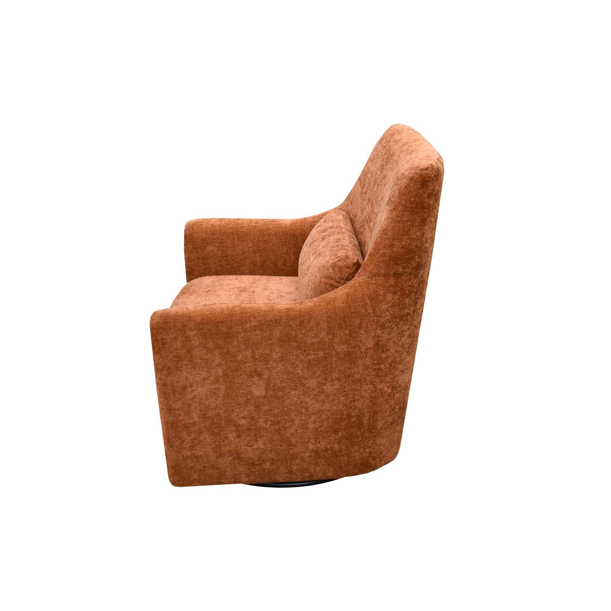 LH Home Lilith Swivel Chair - Brick Chenille
