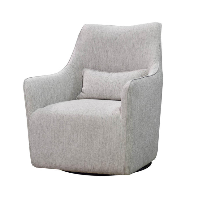 LH Home Lilith Swivel Chair - Woven Linen