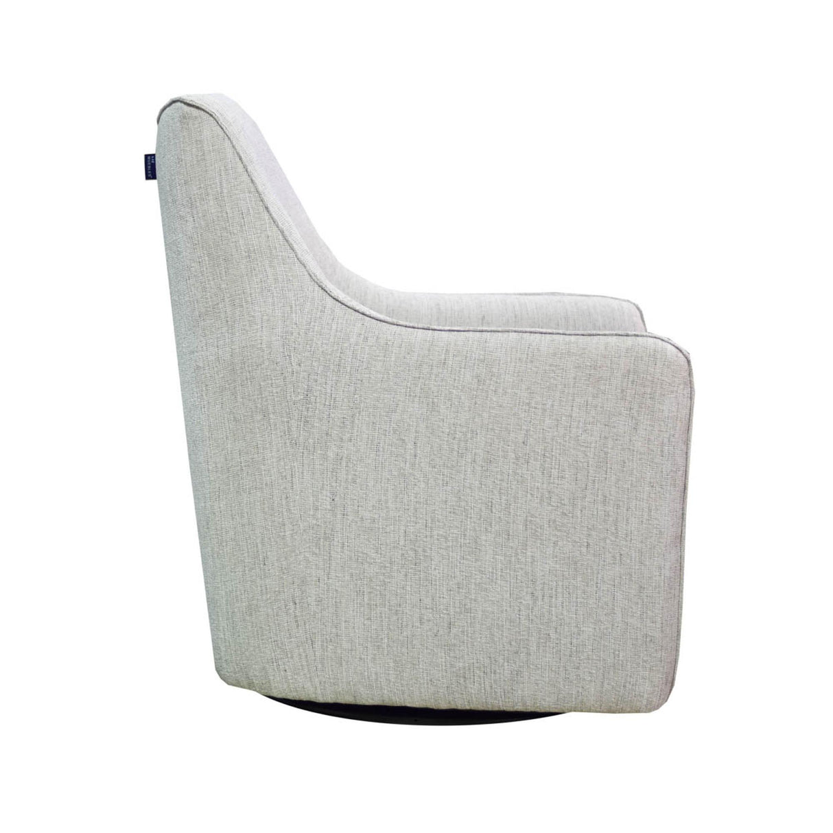LH Home Lilith Swivel Chair - Woven Linen