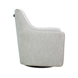LH Home Lilith Swivel Chair - Woven Linen