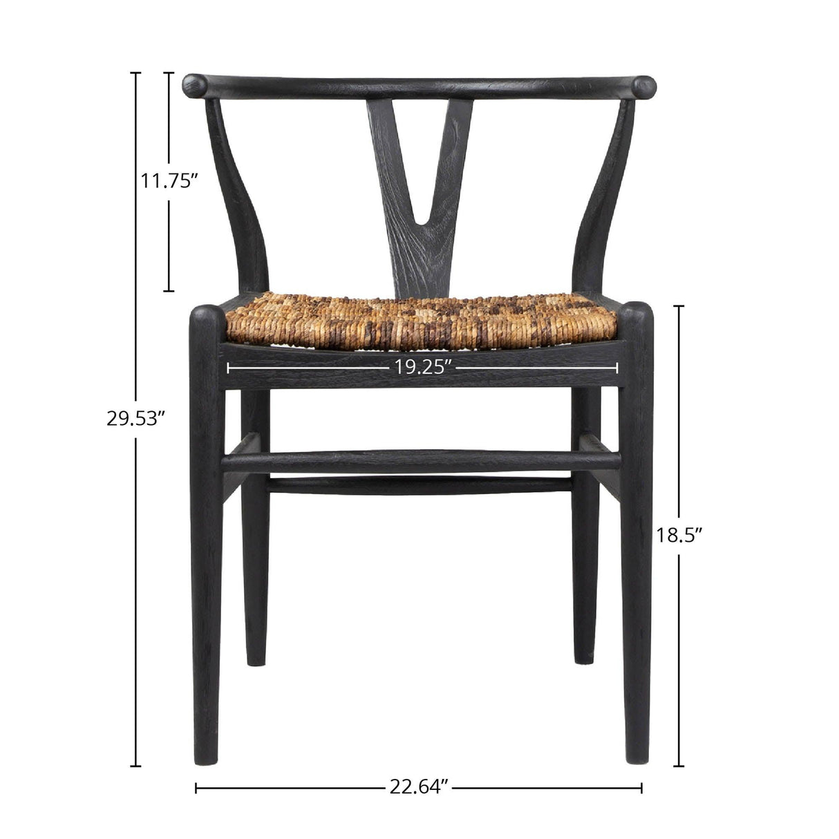LH Home D-Bodhi Caterpillar Twin Chair - Charcoal